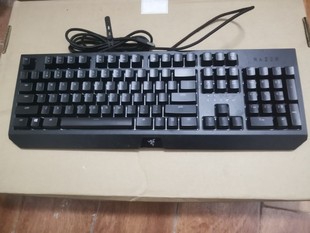 二手雷蛇黑寡妇蜘蛛标准版104键 RZ03-0286游戏键盘 雷云3驱动