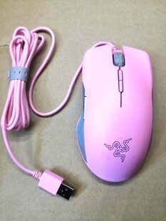 二手雷蛇鼠标 锐腹蛇粉晶版 RZ01-0213 游戏鼠标 雷云识别