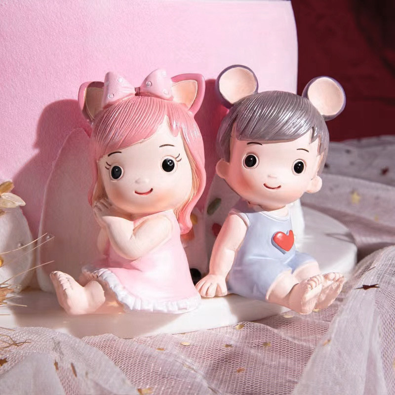 艾伦王子爱乐公主网红情人节硅胶模具香薰石膏巧克力慕斯蛋糕装饰