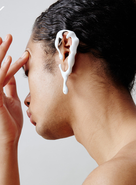 SINIU 冰融白色耳廓饰 C002