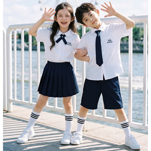 泰国泰式儿童学院风毕业照班服jk套装夏季幼儿园中小学生校服园服