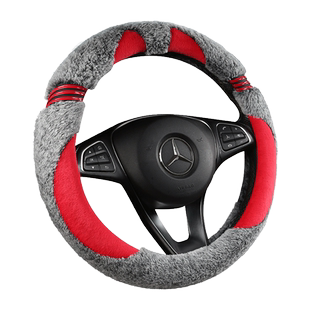 长城哈弗H6 H4 H2 M6F5H1H5H7H8H9哈佛M4C30毛绒可爱方向盘套冬季