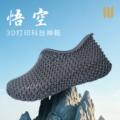 真如界3D打印透气厚底禅鞋