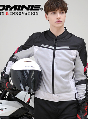 KOMINE夏季网眼拼接骑行服男女款收腰休闲透气摩托赛车服JK-1272