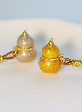 珐琅吊坠招财毛衣链可开合纳福聚财不缺钱