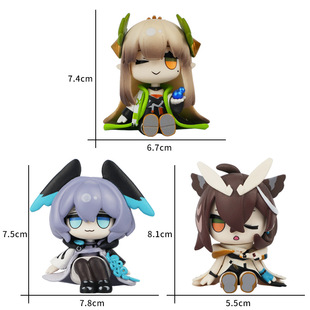 明日方舟手办周边 缪尔赛思手办 淬羽赫默坐姿美少女机箱车载摆件