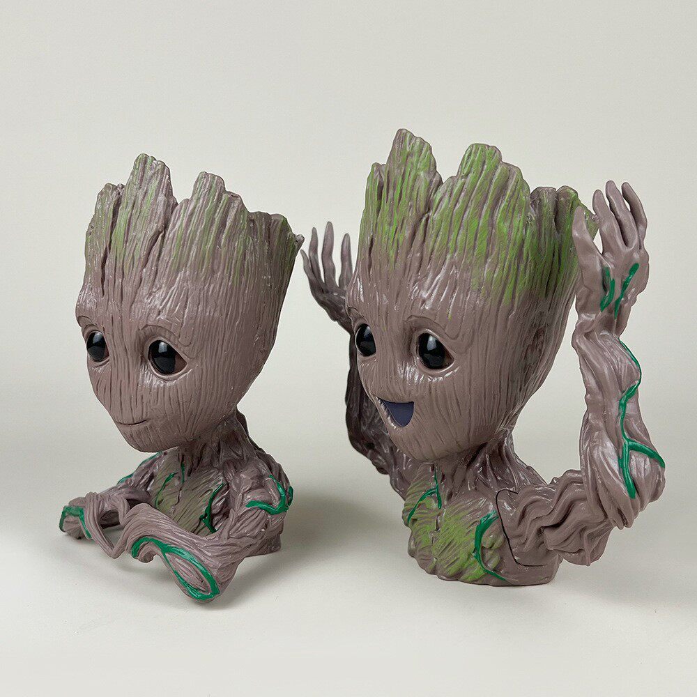 银河护卫队格鲁特树人手办动漫公仔模型创意花盆笔筒盆栽摆件装饰