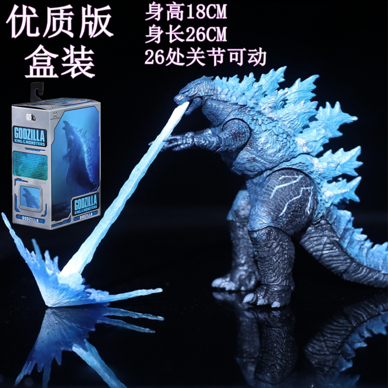 优质版NECA2019哥斯拉手办电影恐龙核能怪兽可动玩具模型摆件