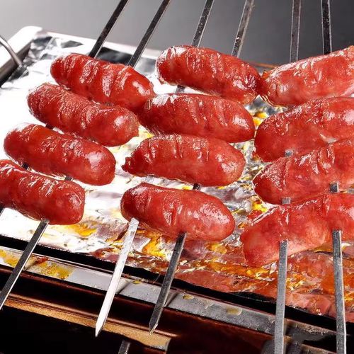 丫大厨烧烤香仔肠西安名小吃陕西特色肉肠台湾风味热狗夜市摆摊