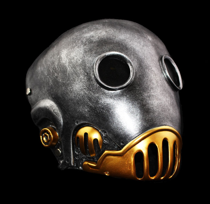 发条人地狱男爵面具万圣节恐怖克焰人舞会面罩hellboy头盔影视道