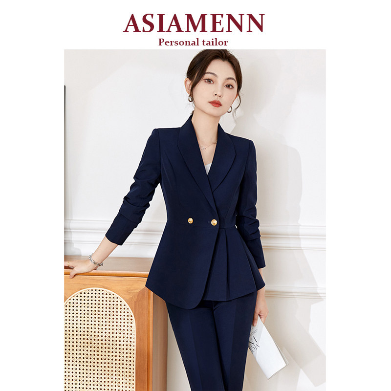 轻奢品牌时尚职业装女套装气质女神范干练前台销售顾问西装工作服