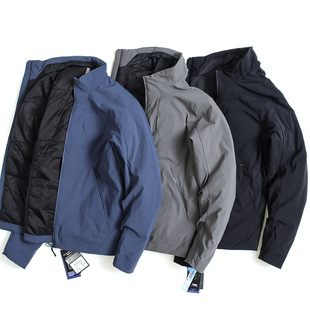 保暖棉衣外套28101 剪裁轻量化立领轻薄修身 男士 立体拼接弯刀袖