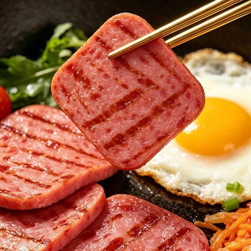 山姆代购减盐牛肉午餐肉即食肉含量90%高蛋白早餐汉堡三明治零食