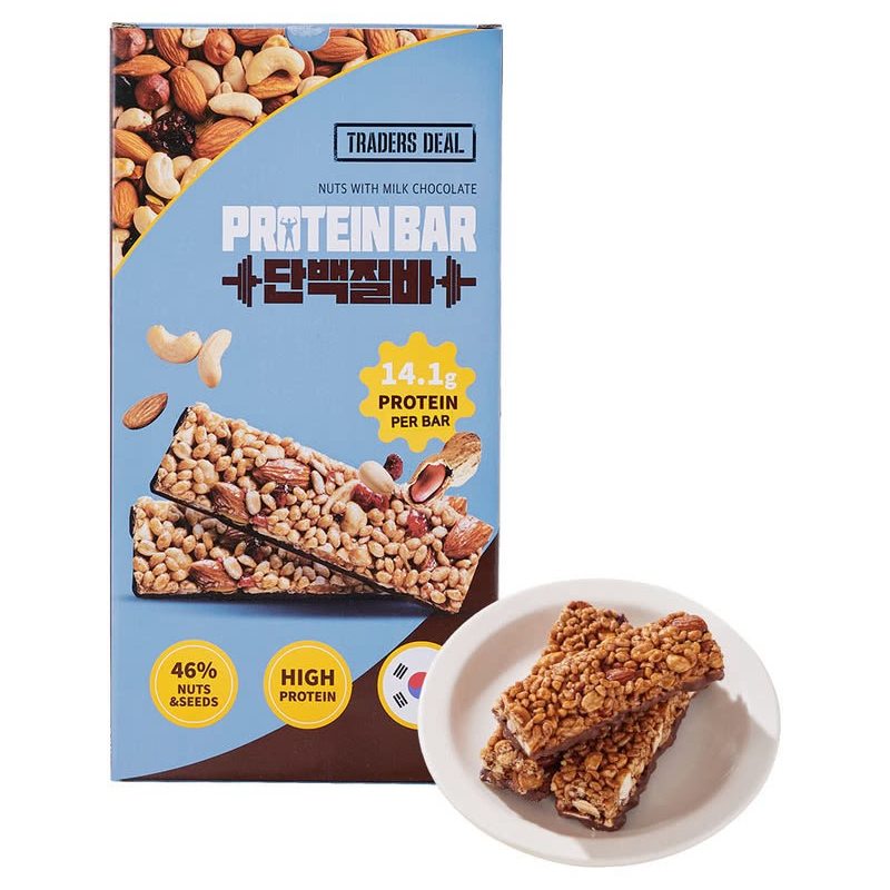 山姆韩国进口TradersDeal坚果蛋白棒扁桃仁腰果能量代餐健康饱腹