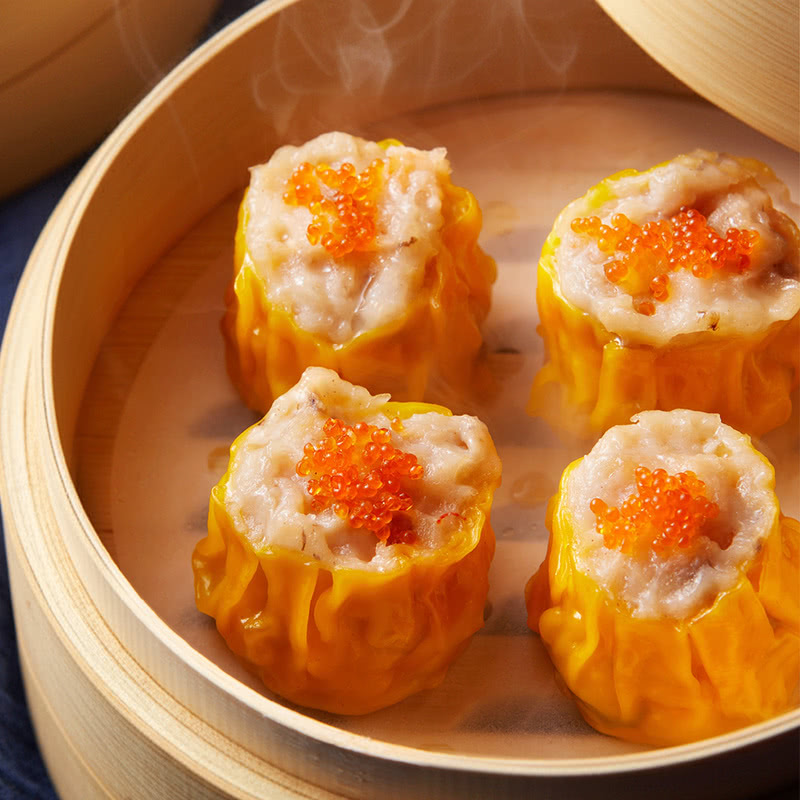 山姆翠园猪肉鱼籽虾仁干蒸烧卖馅多皮薄莹润30只港式早茶无需解冻