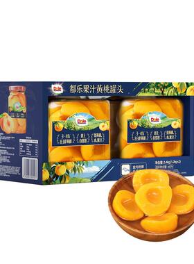 山姆都乐果汁83#黄桃罐头树上自然熟配料干净精选大黄桃水果罐头