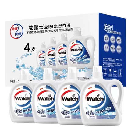 山姆超市威露士全能6合1双效有氧健康洗衣液低泡除菌除螨去渍洁白
