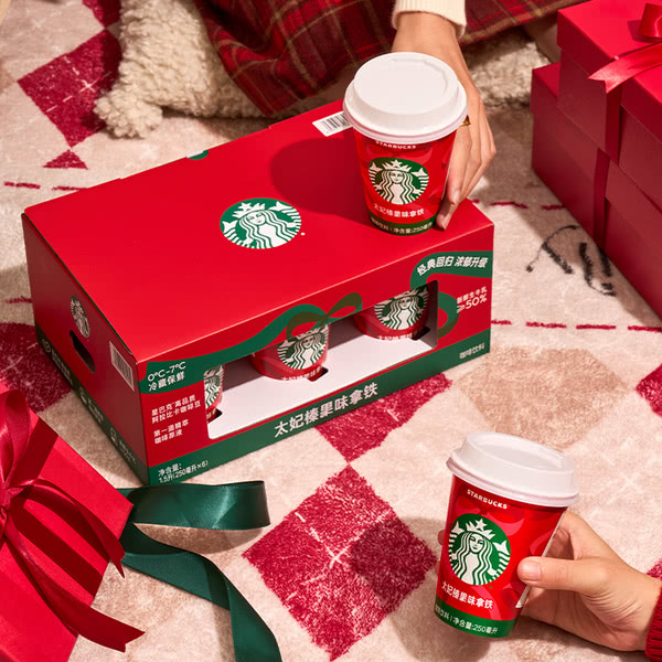 山姆代购星巴克减糖浓缩烘焙鲜牛乳阿拉比卡太妃榛果拿铁咖啡饮料