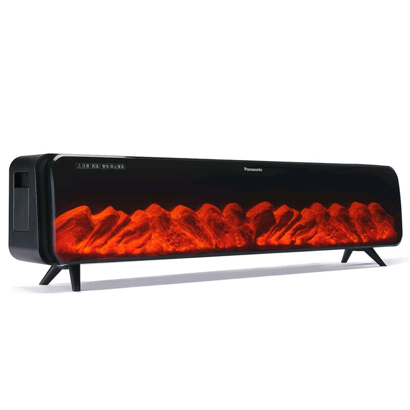 山姆超市松下秋冬室内石墨烯取暖器恒温触屏遥控仿真炭火速热烘衣