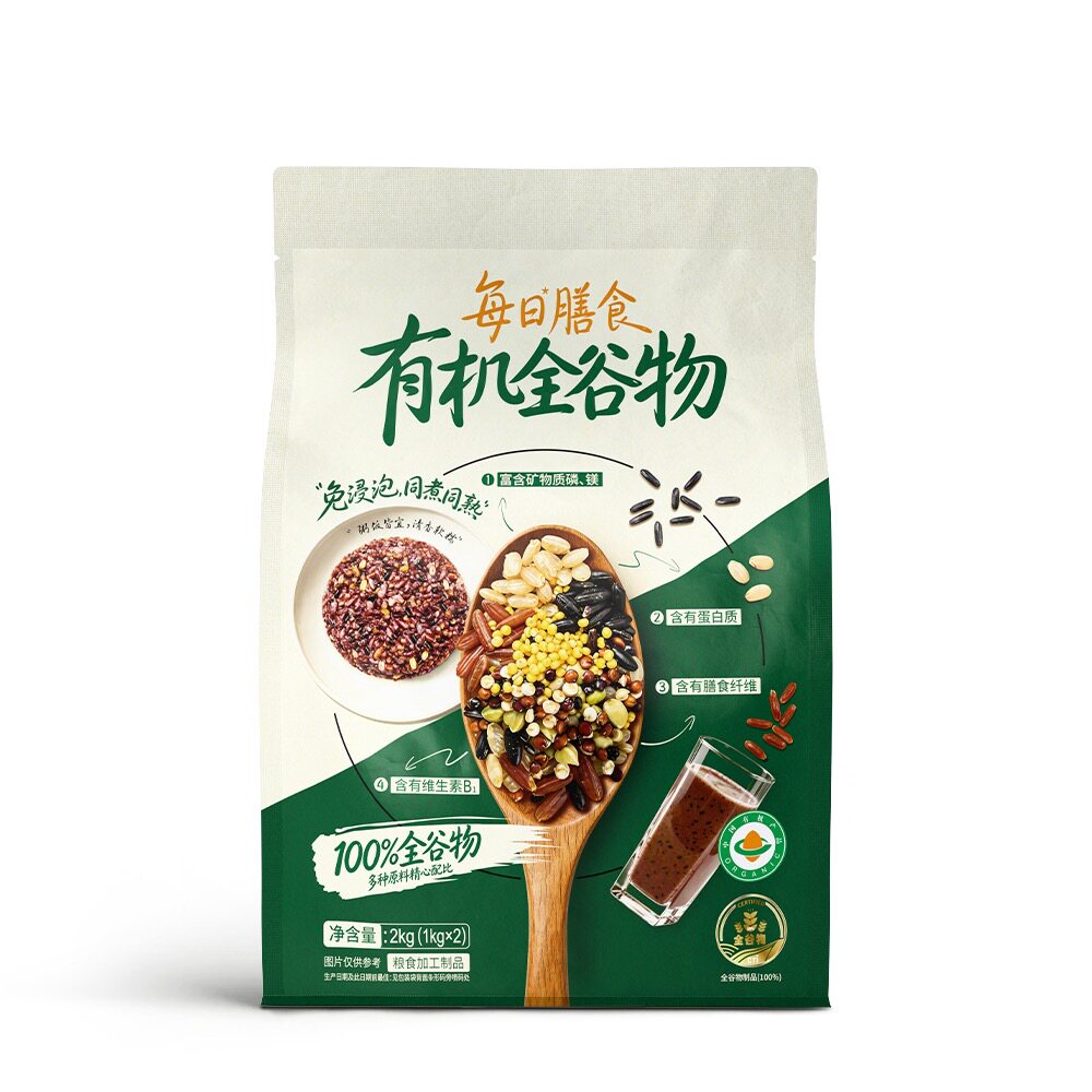 山姆有机全谷物100%全谷物含矿物质多种营养粗粮杂粮轻食免泡粥饭