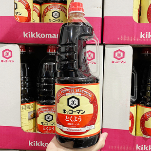 costco日本进口万字浓口酱油1.8L大豆酿造寿司刺身料理店调味料