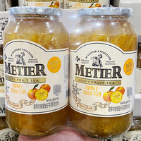 costco韩国METIER进口蜜蒂尔蜂蜜柚子茶冲饮水果肉饮料茶酱1kg装