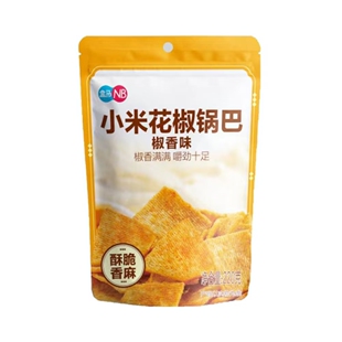盒马NB代购小米花椒锅巴椒香味220g袋轻薄酥脆孕妇儿童解馋小零食