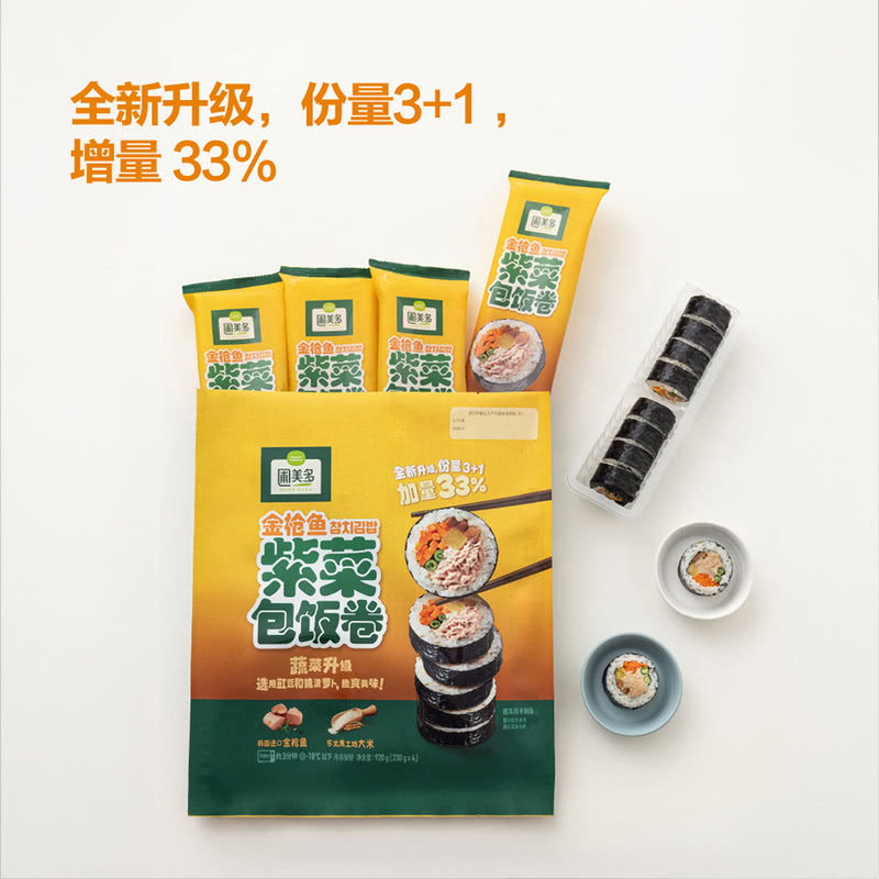 会员超市代圃美多韩国进口金枪鱼紫菜包饭卷饭团蛋白质速食快手菜,粮油调味/速食/干货/烘焙,饭团/八宝饭,淘宝优惠券,粉丝福利购,淘宝优惠卷