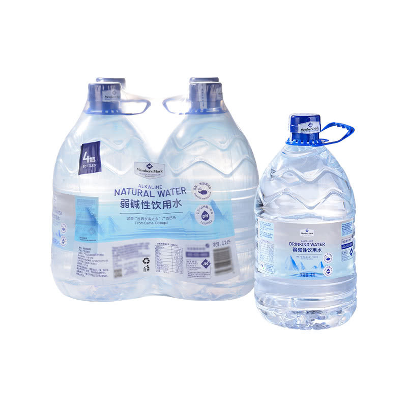 山姆会员店天然矿泉饮用水4L