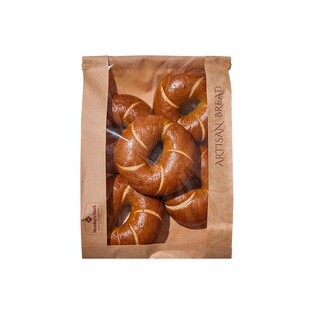 山姆新西兰黄油云南黑松露碱水贝果5个空气炸锅麦香浓郁低糖嚼劲