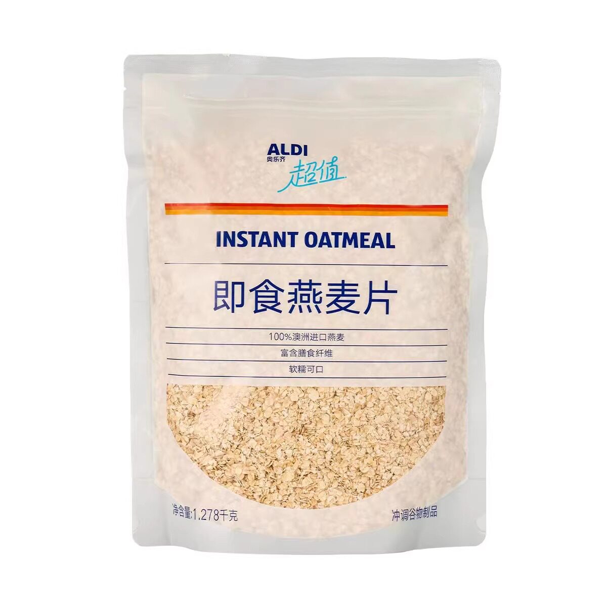 代ALDI奥乐齐澳洲进口即食燕麦片杂粮富含膳食高纤维口感软糯细腻