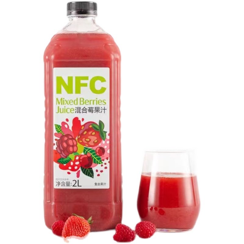 代购会员店日鲜沛NFC混合莓果汁2L非浓缩还原榨新鲜风味酸甜可口