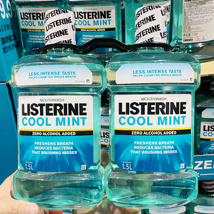 costco开市客李施德林listerine冰蓝零度漱口水1.5L*2瓶泰国进口