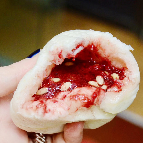 苏州蛮好阁包子铺玫瑰豆沙荠菜包薄纸皮净素青菜包菜鲜肉馒头烧卖
