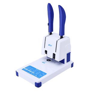 诺邦财务凭证会计记帐票据装订机标书打孔机手动小型简易铆管自动切热熔胶管档案文件无线热铆卷宗胶装机成书