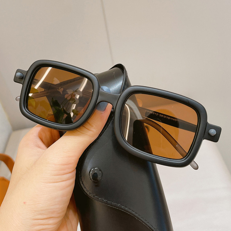 墨镜男款防紫外线太阳镜大框脸大开车专用茶色高级感ins痞帅眼镜