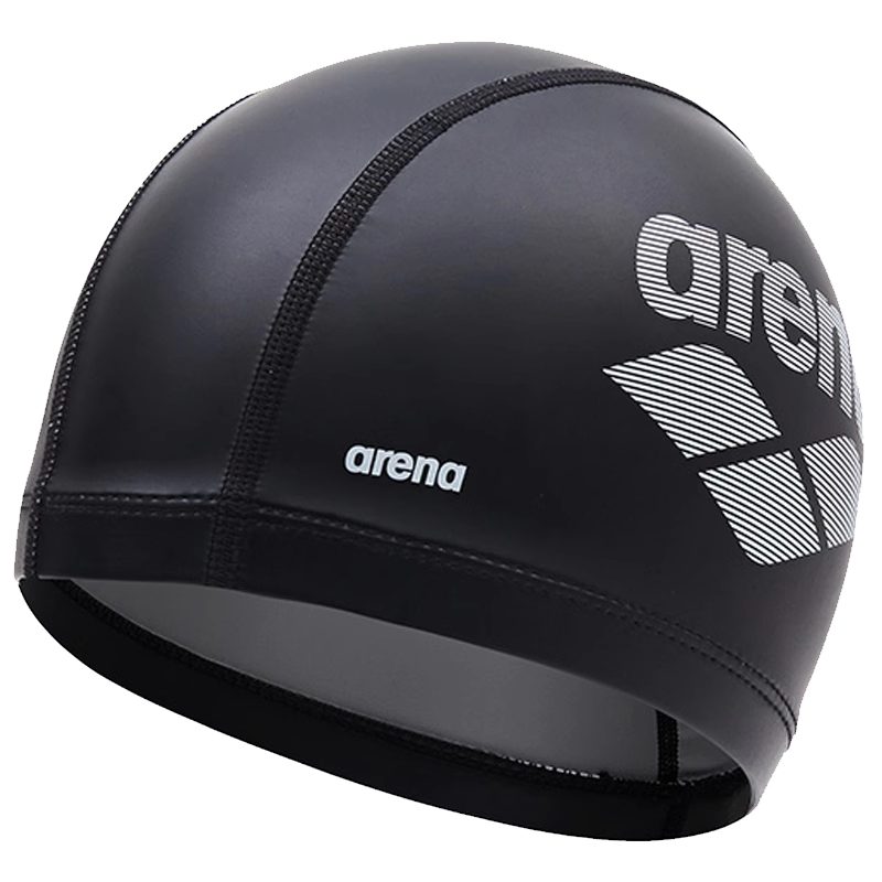 arena阿瑞娜双材质泳帽女高弹不勒头长发游泳装备成人男士游泳帽