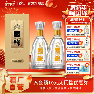 今世缘淡雅国缘浓香型42度500ml*2两瓶装