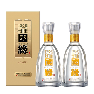 今世缘淡雅国缘浓香型42度500ml 2两瓶装