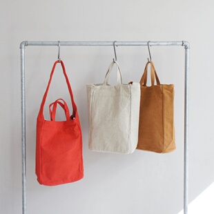 EARTH MADE日本原厂真品复古潮牌贵妇磨毛亚麻布配牛皮单肩手提包