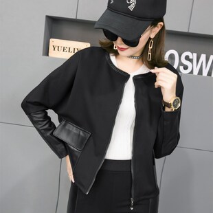 海宁真皮皮衣女短款棒球服头层绵羊皮夹克秋冬2026新款小外套