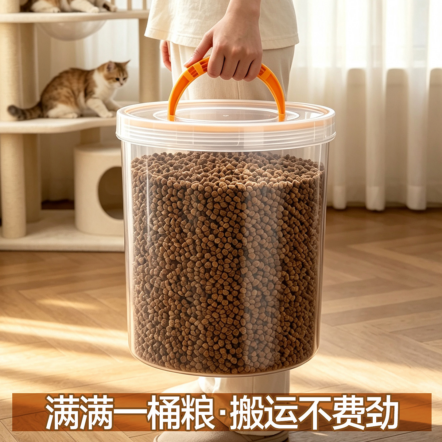 宠物猫粮狗粮储存桶防潮密封专用图片