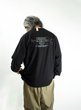 DOOITT#Poliquant日系工装美国原产纯棉荧光印花休闲男女宽松T恤