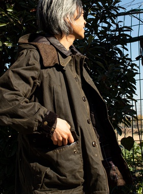 DOOITT#BARBOUR TOKITO限量版腊棉男士夹克防风工装猎装风帽外套