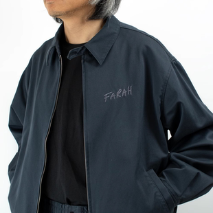 DOOITT 外套 FARAH日系复古宽松全棉斜纹洗水休闲夹克工装