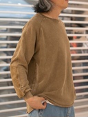 DOOITT GRAMICCI日系复古洗水宽松圆领休闲长袖 卫衣外套