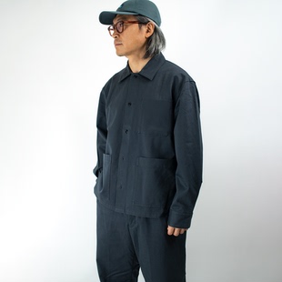 外套 夹克工装 DOOITT FARAH日系复古全棉斜纹洗水休闲衬衫