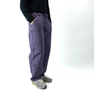 THINGS联名植物染色成衣洗水双层膝盖宽松直筒长裤 DOOITT WILD