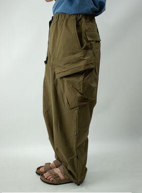 DOOITT#Poliquant日系日本原产户外休闲全棉洗水立体裁剪兜袋长裤