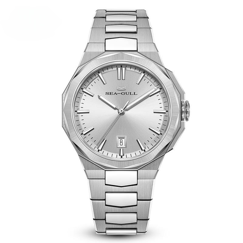 海鸥表全钢运动超薄自动机械男表